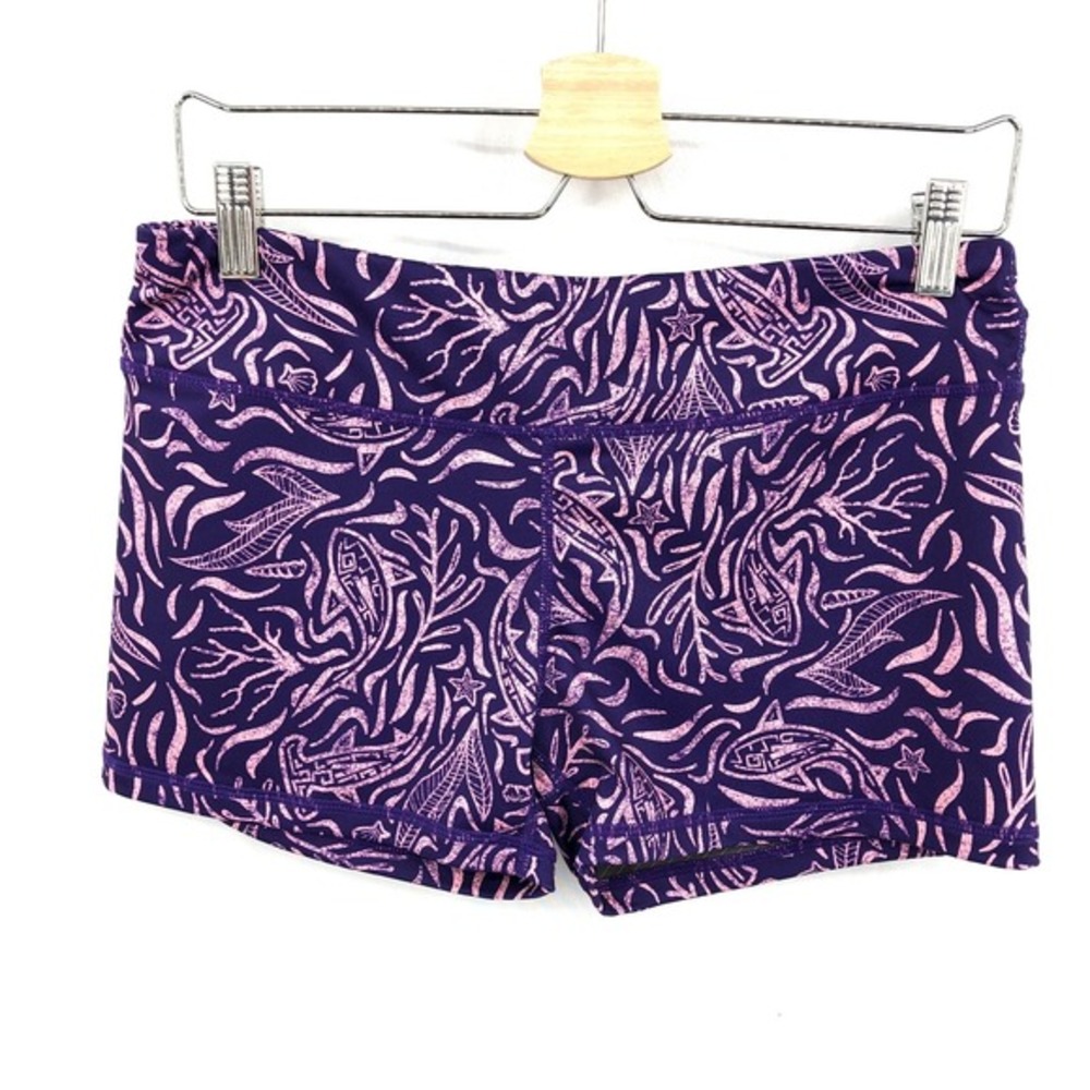 IAB MFG no ride Compression Shorts gym‎ workout volleyball run Purple Koi 12 XL